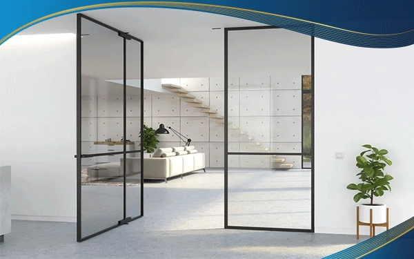 Cửa đi nhựa lõi thép mở hất thường được lắp đặt ở vị trí thông phòng