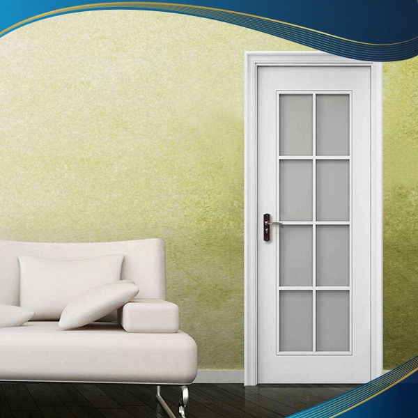 Cửa đi nhôm 1 cánh chia đố dọc