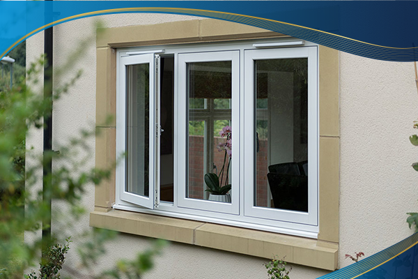 Cửa sổ nhựa 3 cánh lùa cách âm màu trắng được Eurowindow lắp đặt tại phòng khách