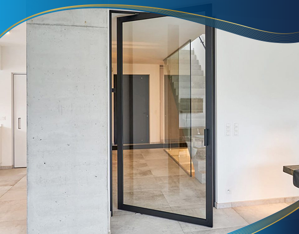 Cửa đi nhôm 1 cánh mở quay ngoài được Eurowindow lắp đặt tại cửa thông phòng