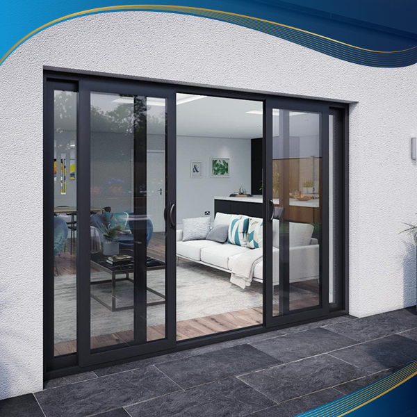 Cửa sổ nhôm 2 cánh mở trượt cách âm