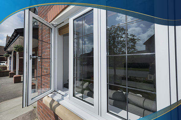Cửa sổ nhôm 2 cánh mở quay ngoài cách âm thường được Eurowindow lắp đặt tại vị trí phòng ăn, phòng đọc sách