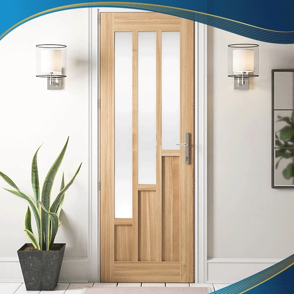 Mẫu cửa nhôm kính 1 cánh quay kết hợp tranh kính hoa văn phù hợp với phòng ngủ bởi công nghệ in dập tiên tiến, hệ cửa đáp ứng đa dạng yêu cầu in ấn lên bề mặt kính phụ thuộc vào nhu cầu khách hàng