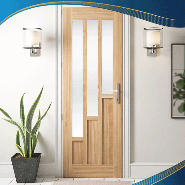 Mẫu cửa nhôm kính 1 cánh quay kết hợp tranh kính hoa văn phù hợp với phòng ngủ bởi công nghệ in dập tiên tiến, hệ cửa đáp ứng đa dạng yêu cầu in ấn lên bề mặt kính phụ thuộc vào nhu cầu khách hàng