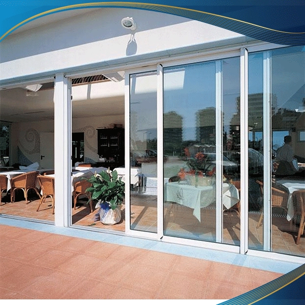 Mẫu cửa nhôm 2 cánh trắng mở lùa được sử dụng để tạo sự trang nhã, lịch lãm