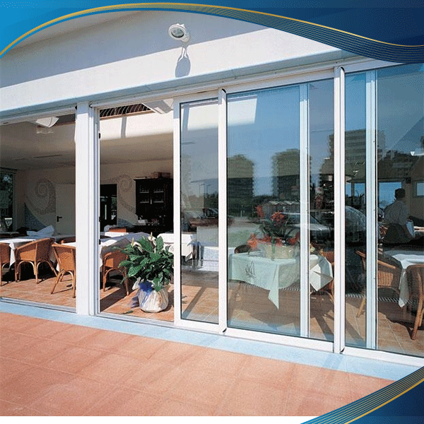 Mẫu cửa nhôm 2 cánh trắng mở lùa được sử dụng để tạo sự trang nhã, lịch lãm