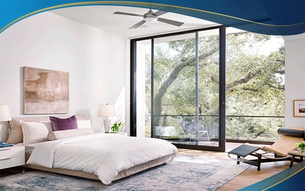 Sử dụng cửa nhôm 2 cánh xếp trượt giúp tối ưu diện tích mở cửa, mang đến không gian thoáng rộng cho gia chủ.