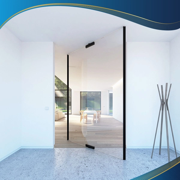 Cửa nhôm mở 2 chiều mở quay giúp không gian hiện đại, sang trọng mà tận dụng được tối đa không gian di chuyển