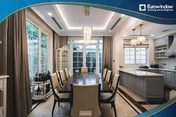 Cửa nhựa Eurowindow được đánh giá cao về thẩm mỹ