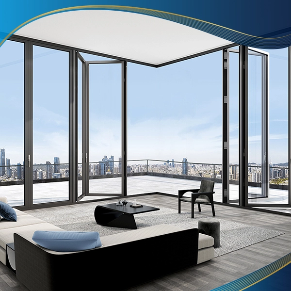 Mẫu cửa nhựa Eurowindow kiểu mở xếp trượt tại khách sạn cao cấp