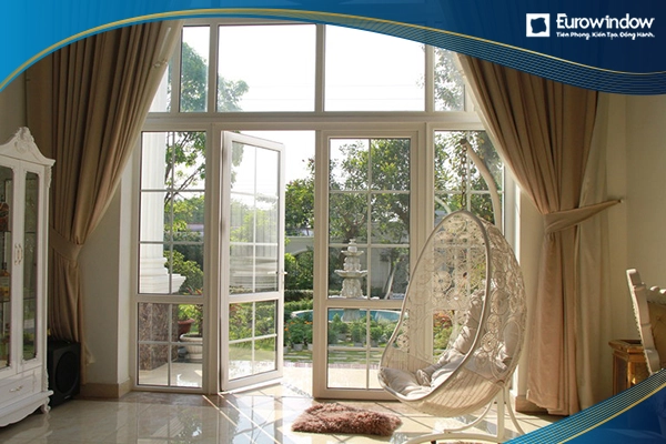 Cửa nhựa Eurowindow với phong cách tân cổ điển