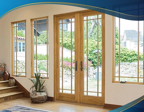 Cửa nhựa lõi thép 2 cánh vân gỗ không bị giới hạn về mẫu mã và kích thước