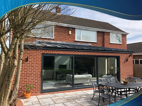 Cửa trượt lõi thép 3 cánh được trang bị chủ yếu là thanh uPVC Sparlee