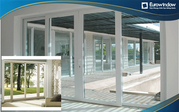 Cửa nhựa lõi thép mở trượt
