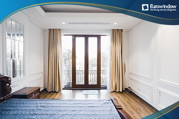 Cửa nhựa lõi thép giả gỗ sang trọng