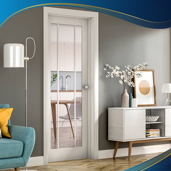 Sử dụng cửa nhựa lõi thép 1 cánh kết hợp nan trang trí