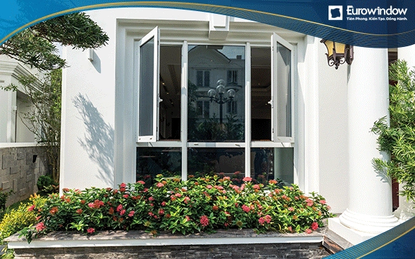 Eurowindow thiết kế thi công cửa ra vào, cửa sổ cho phòng bếp tại biệt thự cao cấp ở Hải Dương