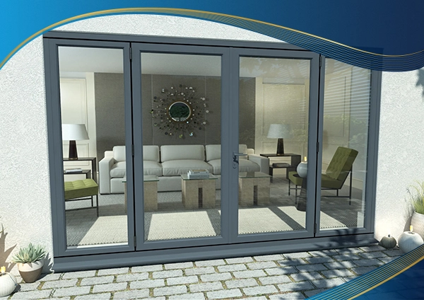 Cửa nhựa lõi thép 2 cánh mở quay màu đen nhám kết hợp 2 vách 2 bên làm cửa đi
