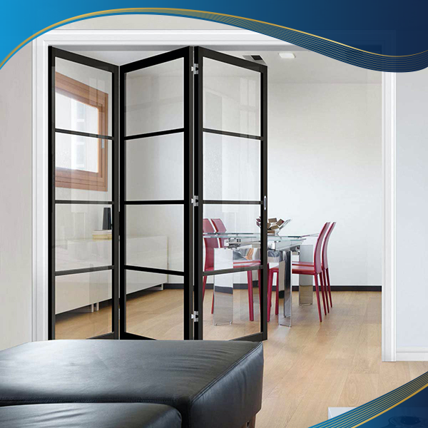 Cửa đi 3 cánh xếp gấp nhựa uPVC
