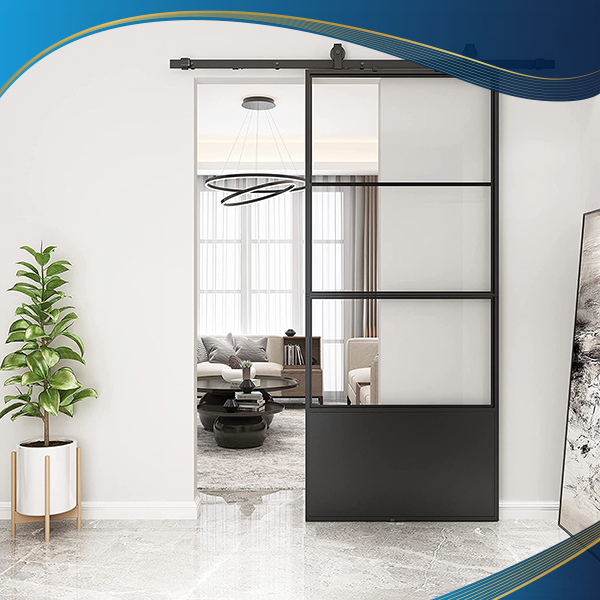 Mẫu cửa nhựa lõi thép 1 cánh trượt thường được sử dụng trong khách sạn cao cấp