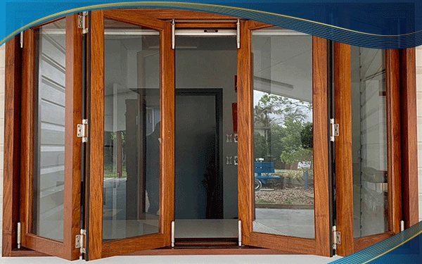 Cửa sổ rộng thường phù hợp với mẫu cửa xếp trượt nhiều cánh 
