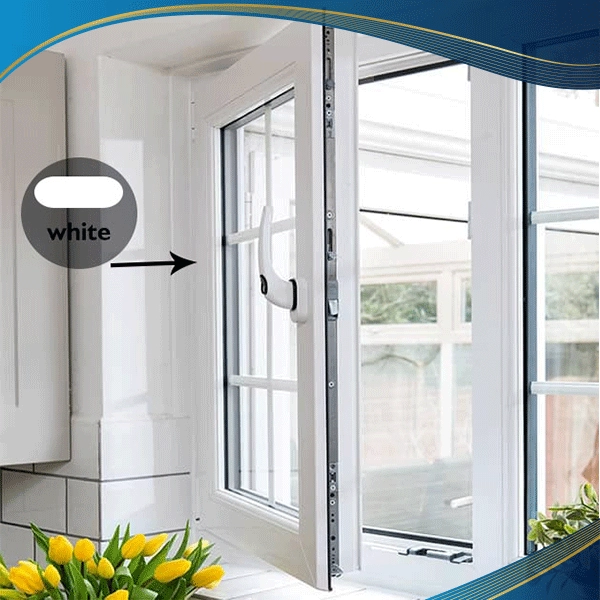 Cửa nhựa lõi thép uPVC 1 cánh mở quay trong màu trắng lắp đặt ở công trình nhà vệ sinh giúp không gian thoáng đãng hơn