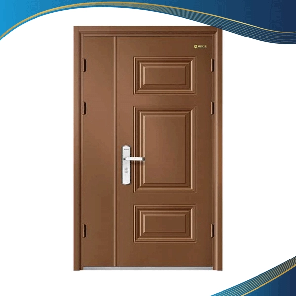 Cửa nhựa giả gỗ 2 cánh mở quay, cánh to cánh nhỏ độc lạ