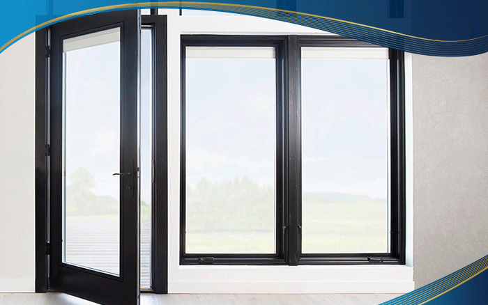 Mẫu cửa sổ 1 cánh màu nâu kết hợp với ô kính cố định
