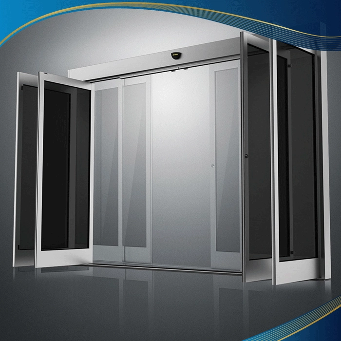 Cửa đi nhôm xoay trượt 4 cánh màu xám luôn đón đầu xu hướng bởi tone màu nhẹ nhàng nhưng gây ấn tượng cực mạnh làm tăng sự ấn tượng tại phòng khách của biệt thự hiện đại