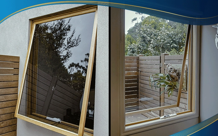 Cửa sổ 2 cánh mở hất 2 bên kết hợp với vách kính ở giữa, được lắp đặt tại công trình biệt thự nhà vườn sang trọng, vừa tạo được điểm nhấn ấn tượng, vừa thu được tối đa ánh sáng từ bên ngoài. 