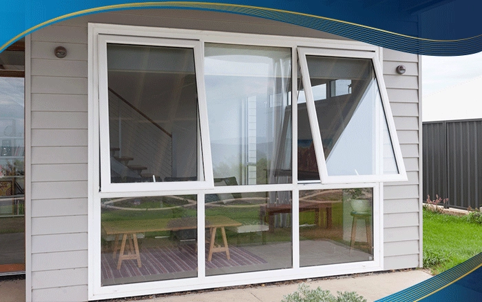 Cửa nhựa uPVC 2 cánh màu trắng mở hất thường dùng trong những căn phòng nhỏ có thiết kế hiện đại. Hệ gioăng EPDM đảm bảo độ kín khít, chống nước hiệu quả