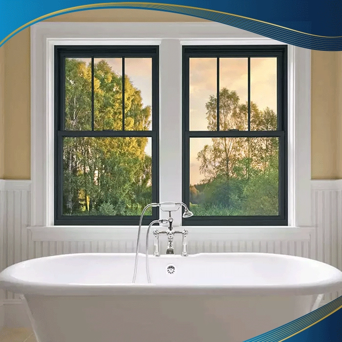 Cửa sổ mở trượt lên xuống có thể tận dụng được tối đa ánh sáng và gió từ bên ngoài vào nên giúp phòng luôn thoáng rộng