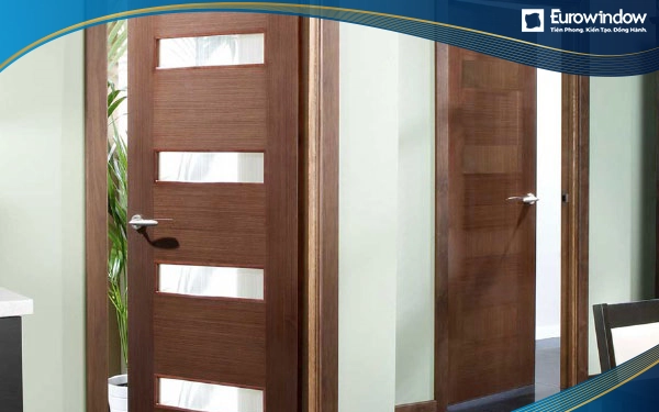 Cửa nhôm giả gỗ 1 cánh hiện đại