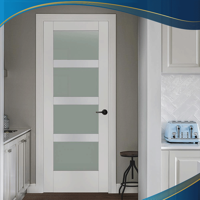 Cửa nhựa lõi thép mở quay 1 cánh giúp tối ưu hóa đồng thời tạo điểm nhấn cho không gian lối ra vào căn hộ, các căn phòng 