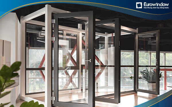 Cửa nhôm xếp trượt 4 cánh hiện đại