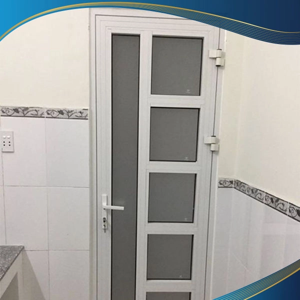 Cửa nhôm chia ô lệch nhà vệ sinh