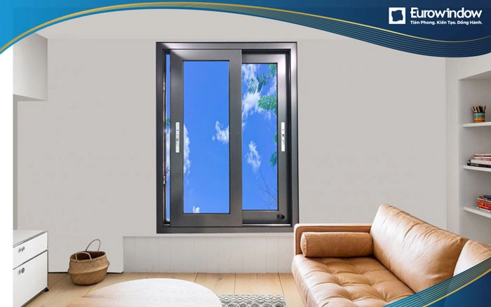 Cửa sổ mở trượt hai cánh sở hữu nhiều ưu điểm về thiết kế và tính năng