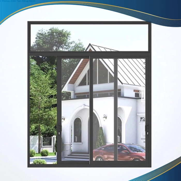 Hình ảnh cửa sổ mở trượt hai cánh nhôm