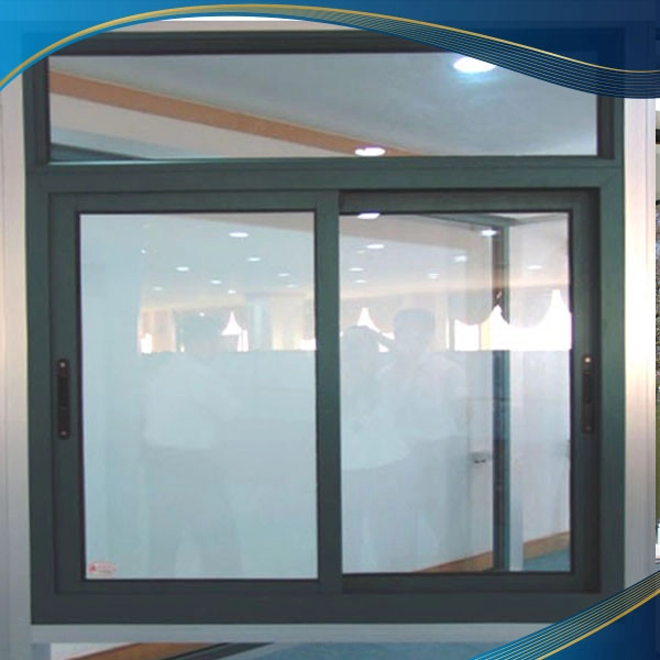 Cửa sổ nhôm màu ghi xám 2 cánh lùa