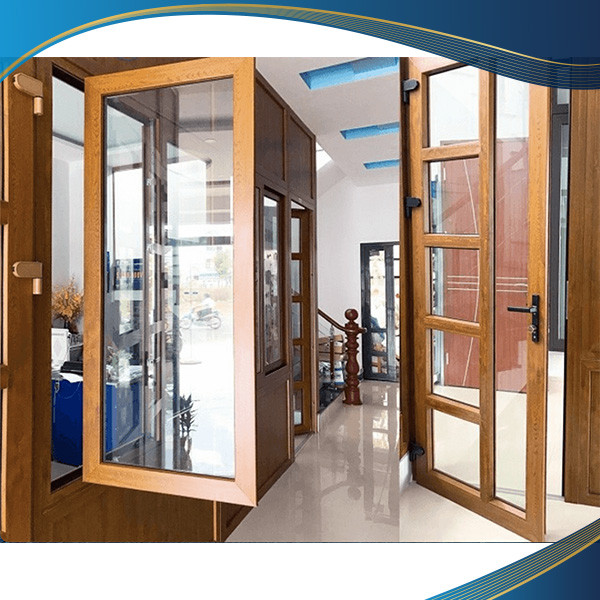 Cửa đi và cửa sổ nhựa lõi thép đồng bộ 1 cánh