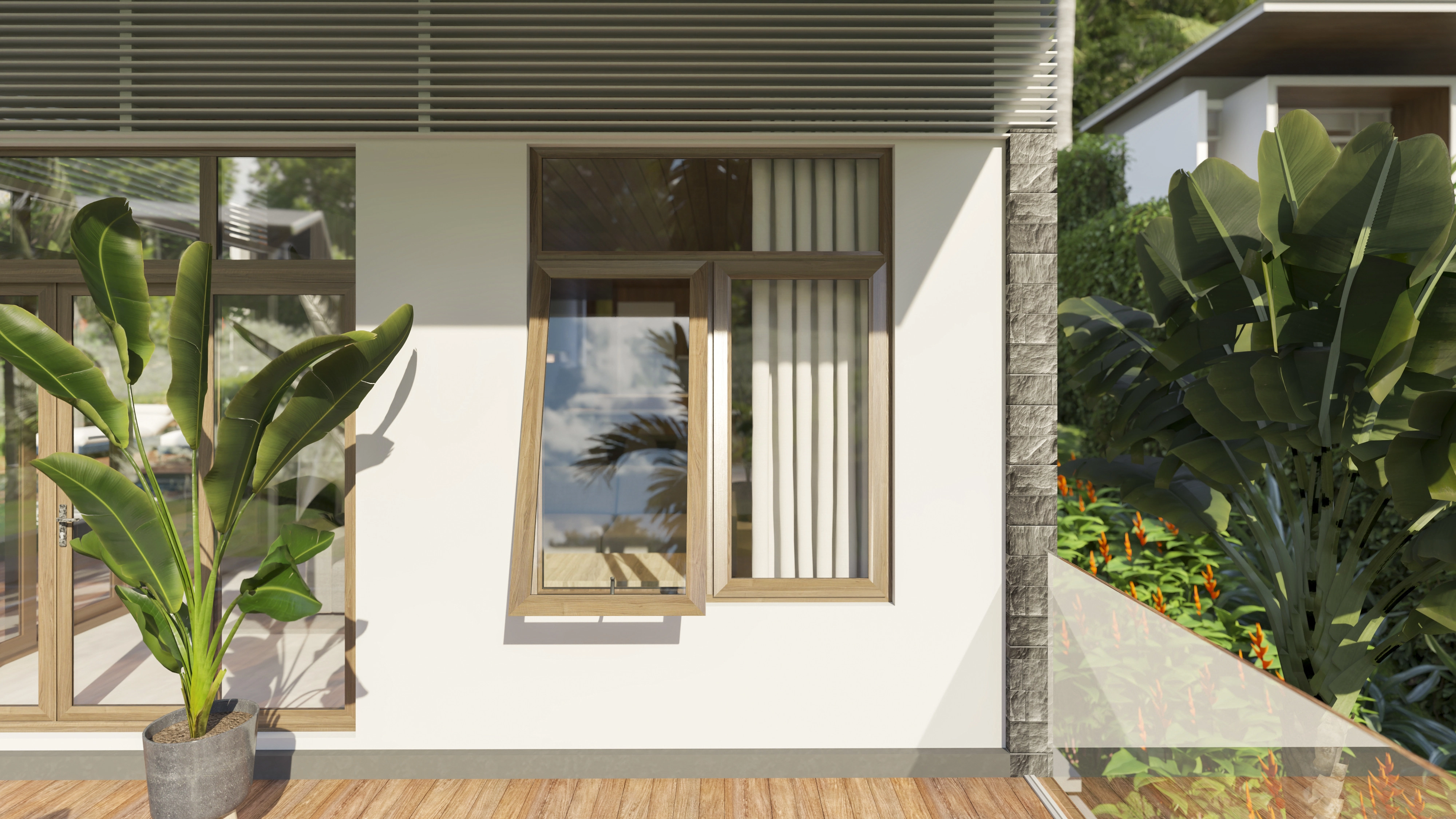 CỬA SỔ uPVC MỞ HẤT Eurowindow