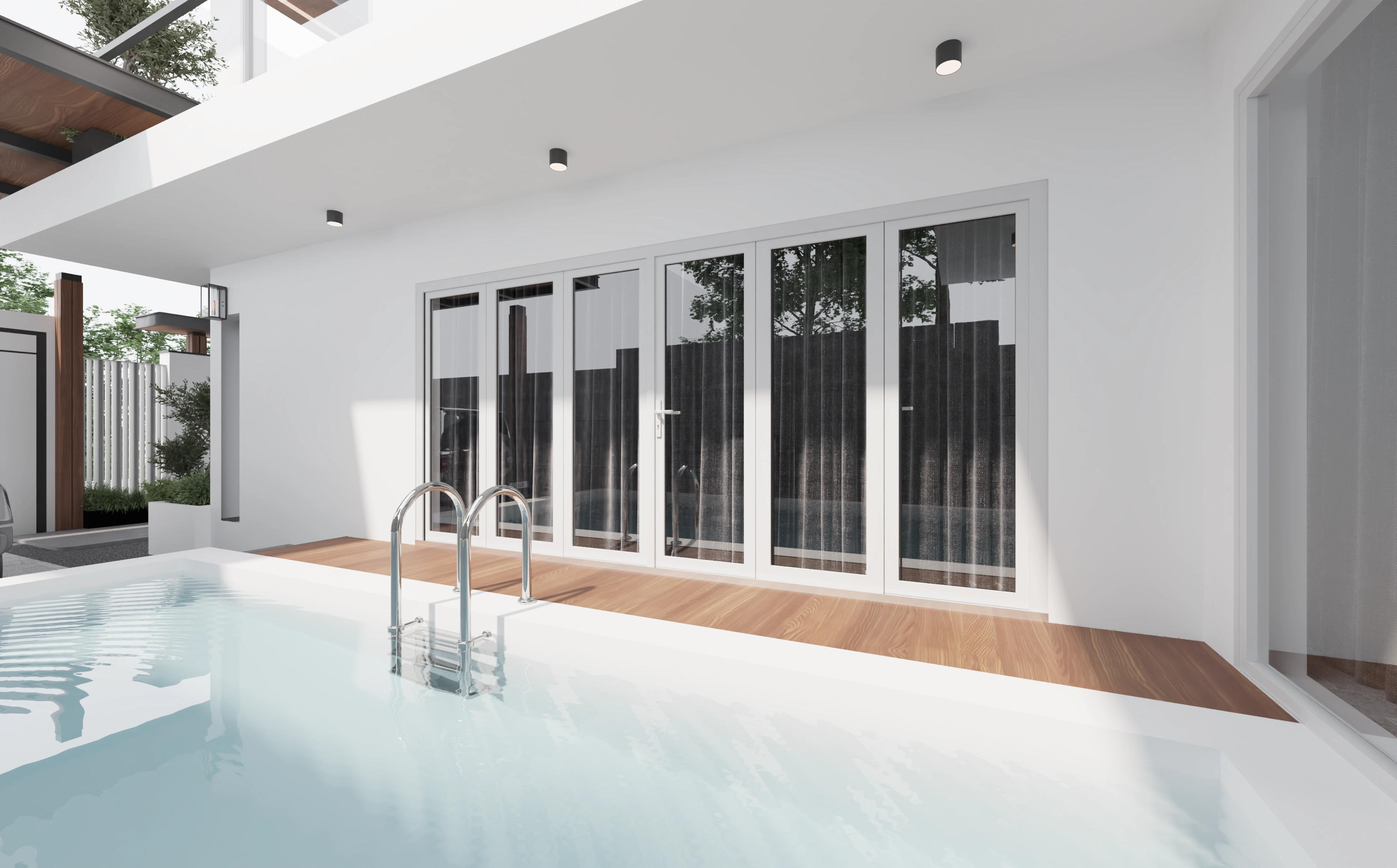 CỬA ĐI uPVC 6 CÁNH XẾP TRƯỢT Eurowindow