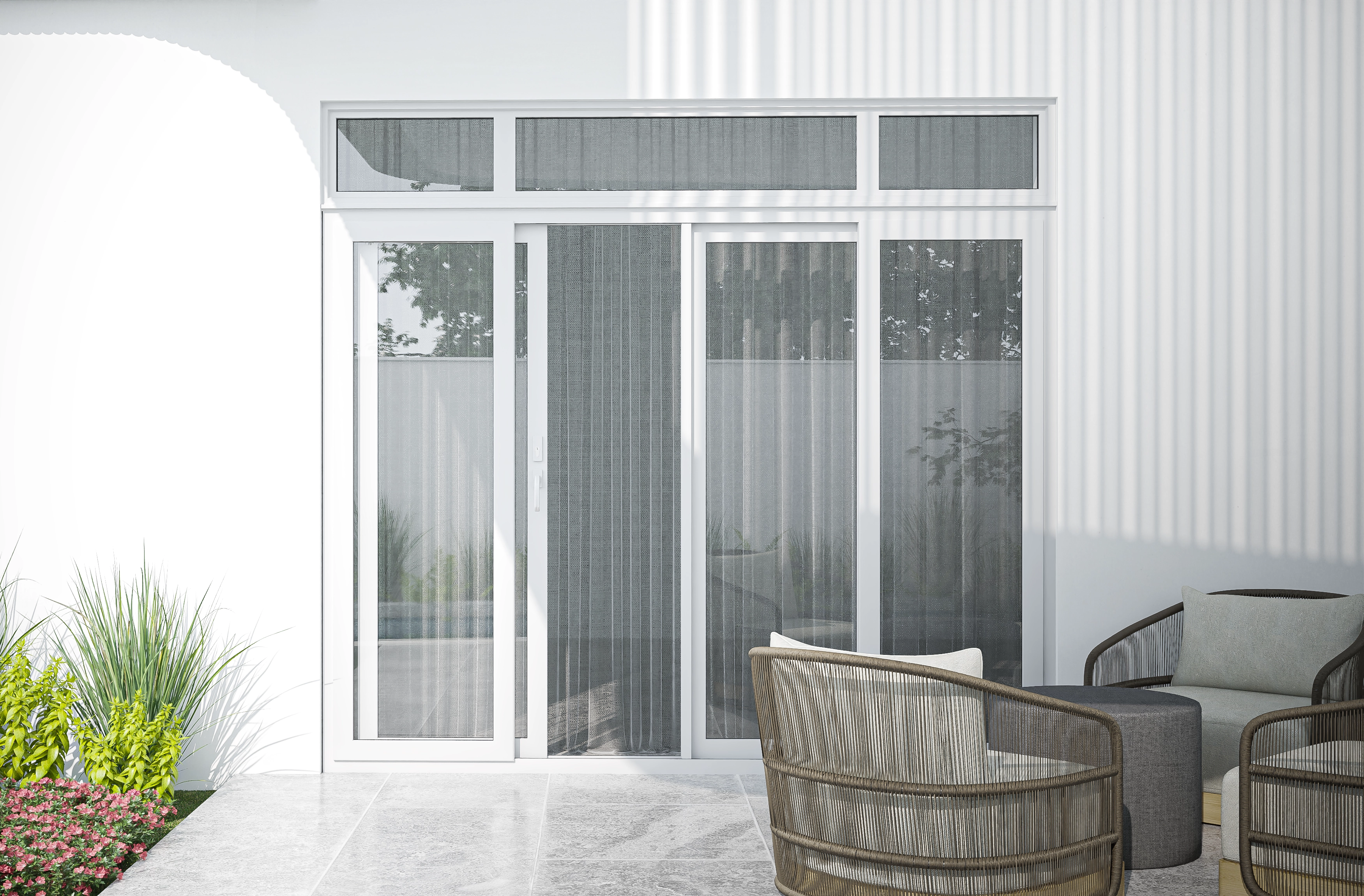 CỬA ĐI uPVC 4 CÁNH XẾP TRƯỢT Eurowindow