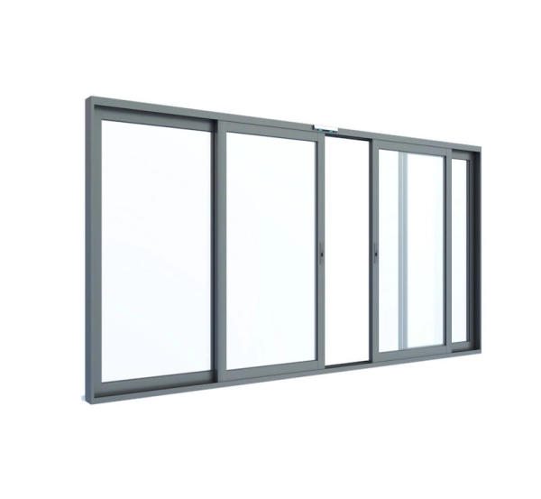 Cửa cảm ứng tự mở khi có người đến gần và tự đóng lại sau khi người dùng đi qua.