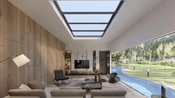 Cửa mái kính Skylight có 2 cấu hình công suất khác nhau, tương thích nhiều loại công trình