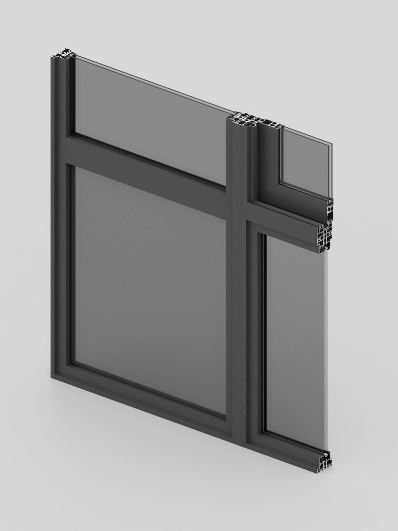 Kính hộp, gioăng EPDM và phụ kiện đồng bộ giúp tăng hiệu quả kín khít cho cửa.
