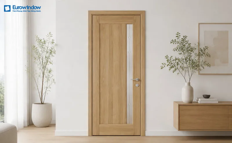 Bố trí cửa gỗ ghép thanh ở đa dạng vị trí trong nhà, nơi có độ ẩm ổn định