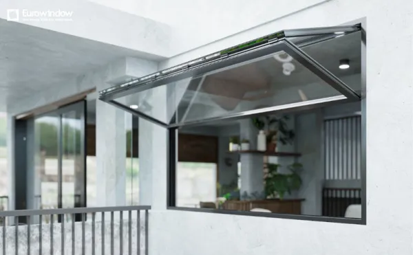 Cánh cố định giúp tăng diện tích lấy sáng và mở rộng tầm nhìn cho công trình (Nguồn: Eurowindow)