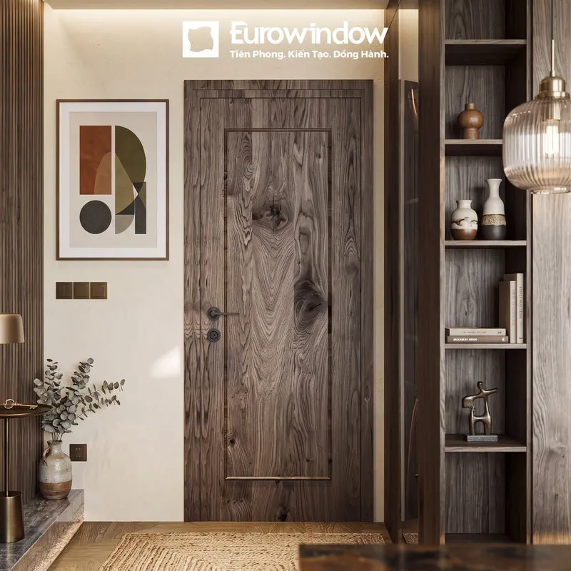 Cửa gỗ chống cháy Eurowindow giữ trọn tính thẩm mỹ thời thượng, mang lại vẻ đẹp ấm cúng, sang trọng cho không gian nội thất