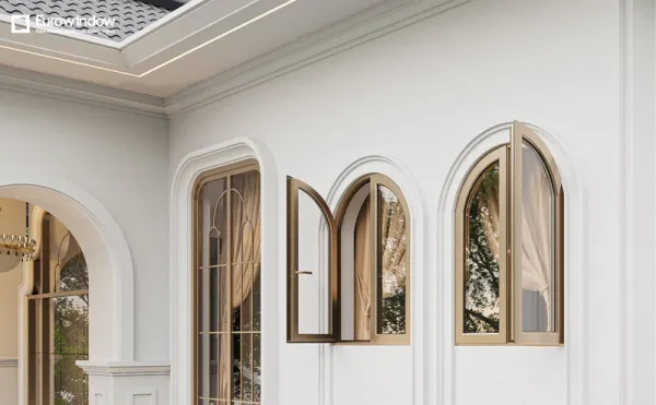 Cửa sổ nhôm kính mở quay ngoài tạo lưu thông không khí hiệu quả cho không gian trong nhà (Nguồn: Eurowindow)